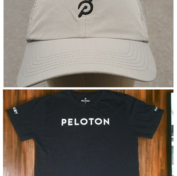 Peloton Other - Peloton Set Work Out Shirt Size XL And Peloton Khaki Colored Cap Bundle